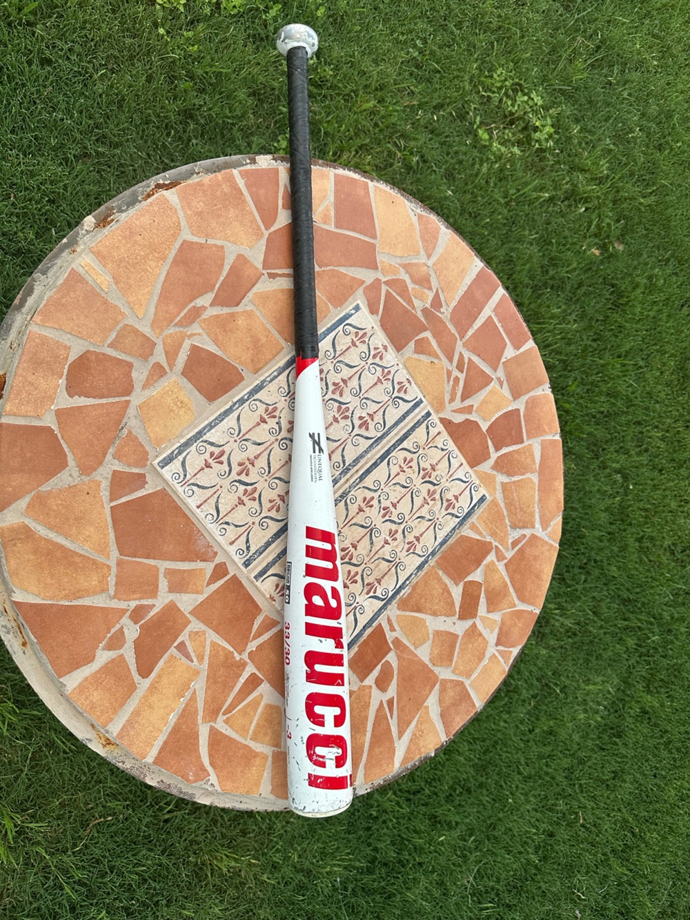 Marucci Kids Baseball Bat in White and Red - Lightweight Youth Bat